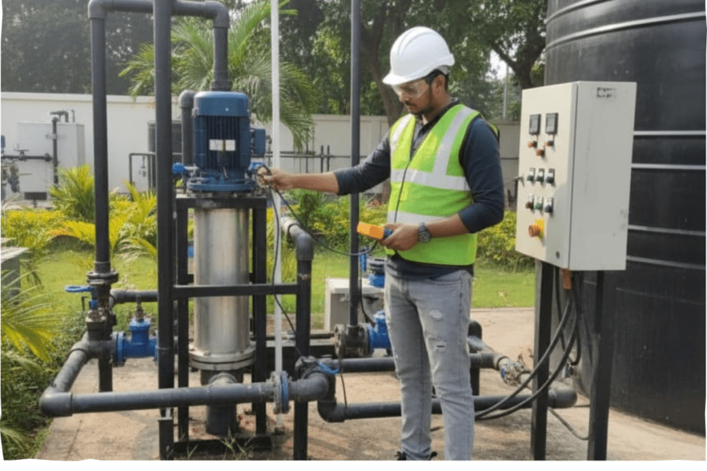 Technicians in charge of the operation and maintenance of ETP and STP to ensure that they function as intended.