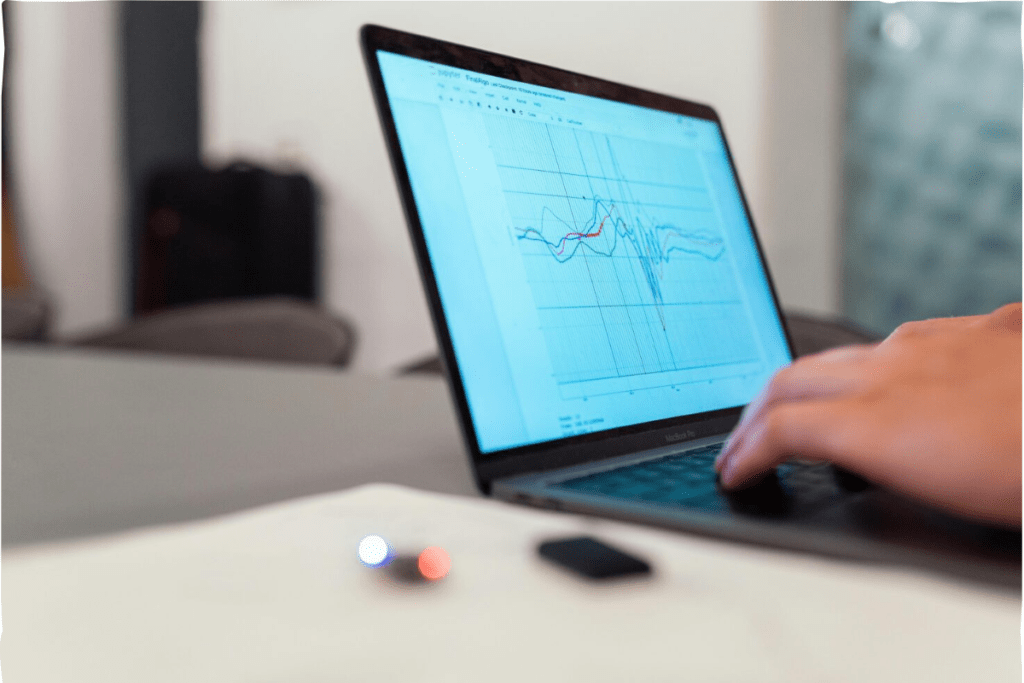 Environmental consultancy expert analyzing data for water and soil testing laboratory reports and monitoring.