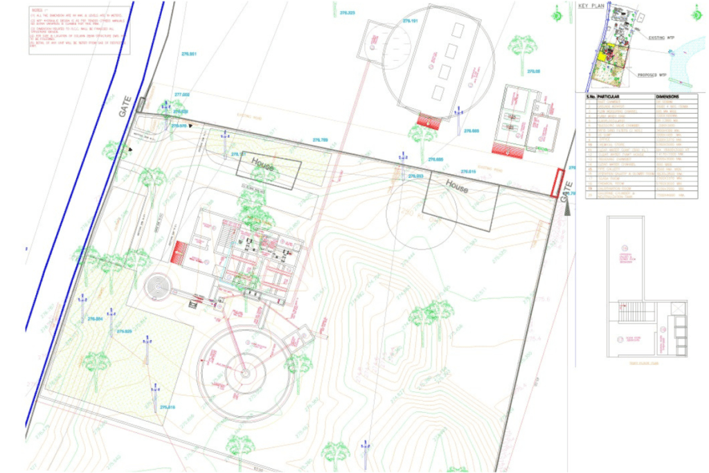 Specialists in environmental consultancy have developed a blueprint for hydraulic design of water treatment plant.