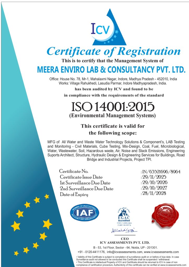 Certificate of meera enviro